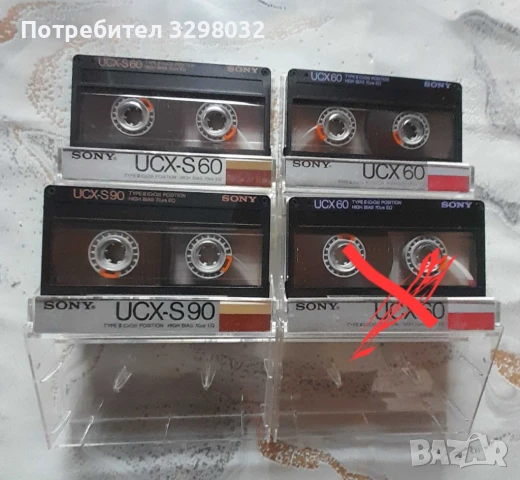Топ модел аудио касети  SONY UCX и SONY UCX-S 