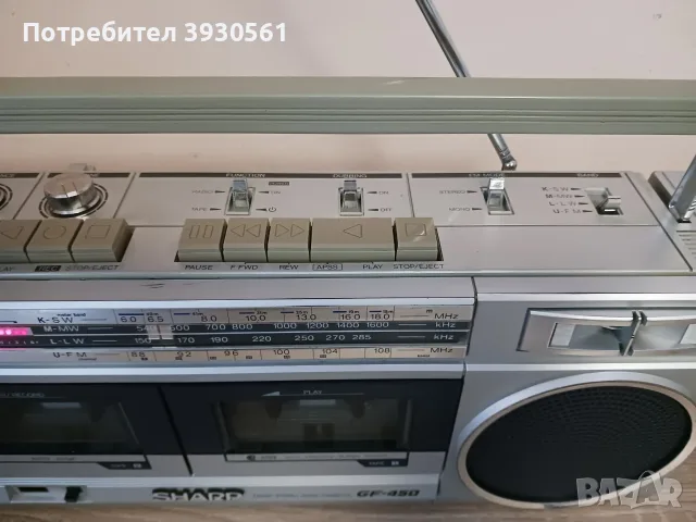 Радиокасетофон sharp gf 450, снимка 5 - Радиокасетофони, транзистори - 55728497