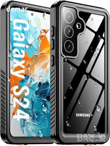 Водоустойчив калъф Oterkin за Samsung Galaxy S24,с вграден протектор на екрана 