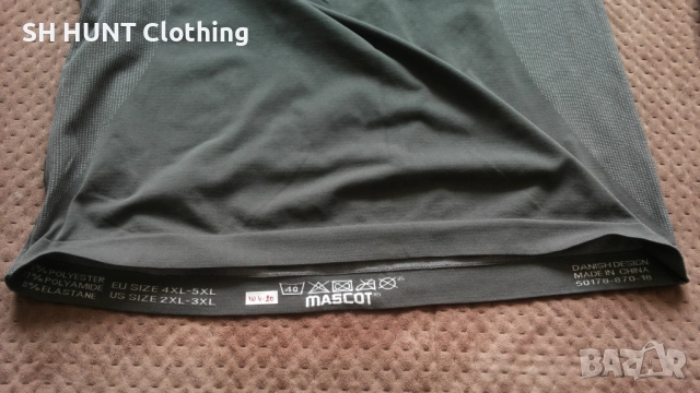 MASCOT Parada Base-Layer Shirt Top 50178-870 Work Wear размер 4-5XL работна термо блуза W4-20, снимка 10 - Блузи - 52001973