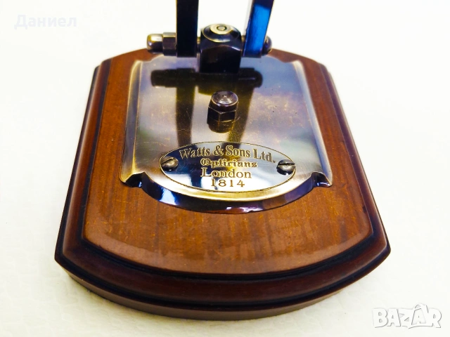 Ретро настолна лупа X3 от бронз и дърво – Стилен винтидж подарък със характер, снимка 6 - Подаръци за рожден ден - 53610449