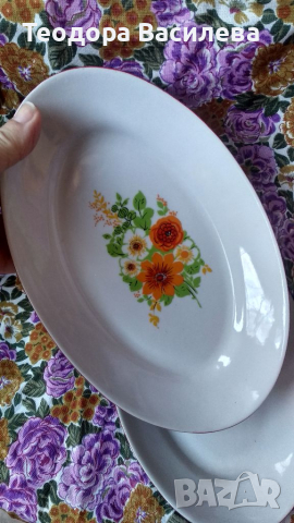 Овални чинии , снимка 2 - Антикварни и старинни предмети - 36181104