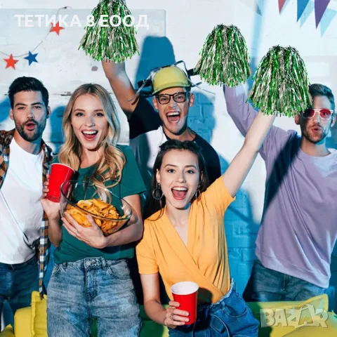 Помпони, комплект 6 броя, снимка 6 - Фен артикули - 50209036