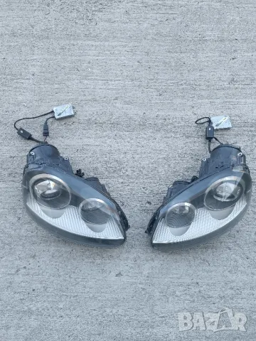 Продавам ОРИГИНАЛНИ GTI / R32 фарове (НАПЪЛНО ОБОРУДВАНИ) 
за голф 5, джета, кади, голф плюс, сеат, снимка 4 - Части - 50209995