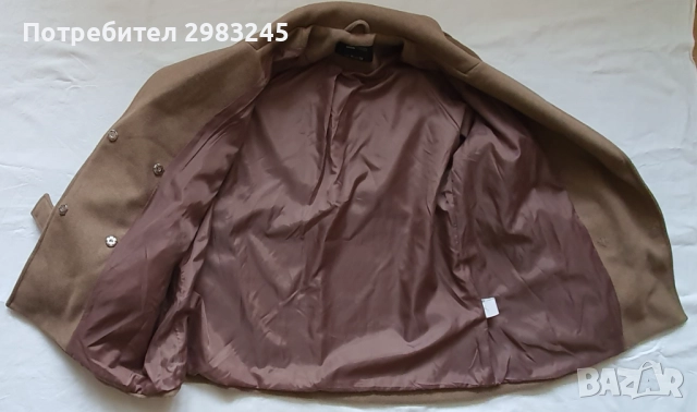 Дамско кафяво палто, снимка 3 - Палта, манта - 52961848