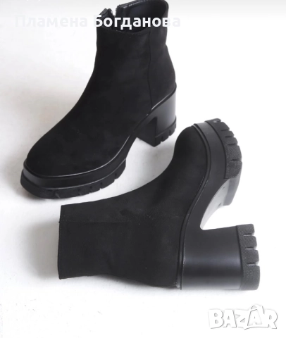 Боти на ток, снимка 4 - Дамски боти - 52394212
