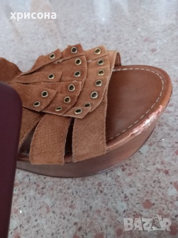 Дамски сандали , велур,40 номер, снимка 6 - Сандали - 41394764