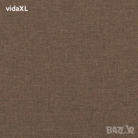 vidaXL Комплект дивани от 3 части с възглавници, кафяв, плат, снимка 6 - Дивани и мека мебел - 56146682