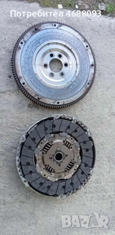 Маховик с притискател и диск малко използвано за Сеат Толедо 1.6 бензин 102к.с 2005г 