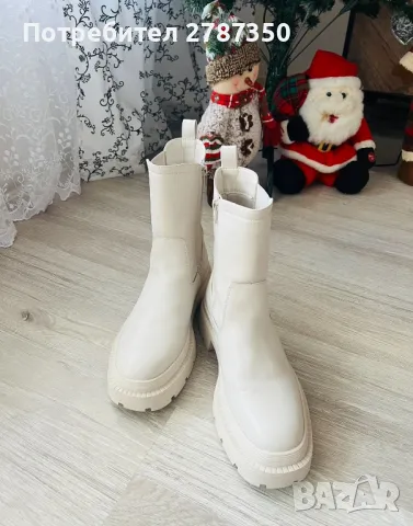 Боти в цвят шампанско, снимка 3 - Дамски боти - 49407170