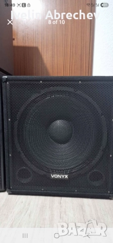 Активна система. 18 инчов бас и два топа 12 инчови с кабелите. Блутут . Като нови, супер звук., снимка 8 - Аудиосистеми - 52012374