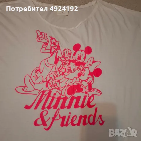 DISNEY Тениска в бял цвят, снимка 3 - Тениски - 56107644