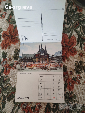 картички със птици и календар с картички, снимка 7 - Филателия - 53738458