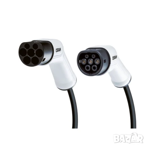 Кабел Osram за зарядно на електромобил с 7 пина тип 2 към тип 2 480V, 32A, 22KW, снимка 2 - Аксесоари и консумативи - 51057173