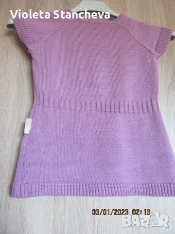 ДЕТСКА ПЛЕТЕНА ТУНИКА, снимка 2 - Детски Блузи и туники - 39173869