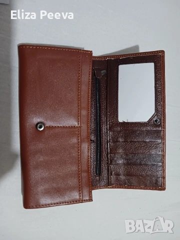 Дамско портмоне от естествена кожа, снимка 6 - Портфейли, портмонета - 53142129