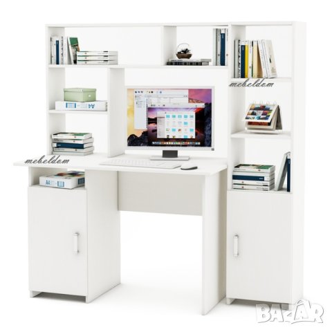 Бюро 110см. с надстройка,врата и етажерка с плавна врата(код-0909), снимка 5 - Бюра - 41045770