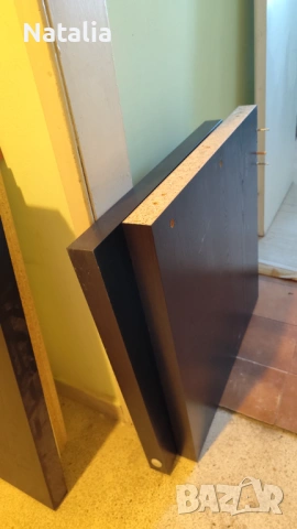 Бюро с допълнителен подвижен плот (ъгъл) 150x65см, венге, снимка 3 - Бюра - 53400826