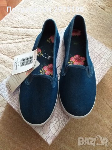 Дънкови гуменки 36 , балерини , снимка 2 - Дамски ежедневни обувки - 35845066