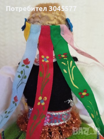 Кукла в народна носия (24 см), снимка 4 - Колекции - 42363336