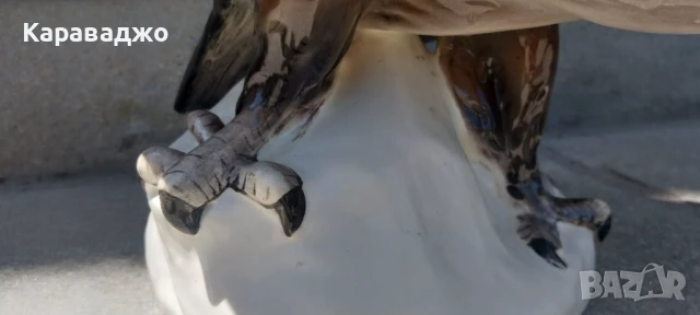 Голям Порцеланов Орел, снимка 10 - Статуетки - 50527604