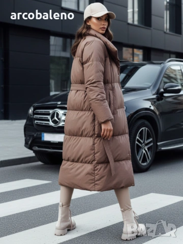 Дамско дълго ватирано зимно яке FAVI, 4цвята , снимка 17 - Якета - 53091074