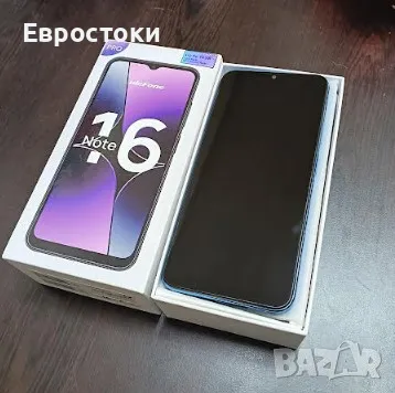 Смартфон Ulefone Note 16 Pro, 8GB, 256GB, цвят: Serenity Blue (син). Витринен продукт, без забележки, снимка 1 - Телефони с две сим карти - 49157471