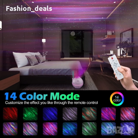 Нов 2 в 1 Прожектор за детска стая и USB Музикална колона за Атмосфера, снимка 3 - Други - 36062728