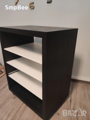 Аудио рак (стойка за аудио техника) – ръчна изработка, на колела, снимка 2 - Аудиосистеми - 53297748