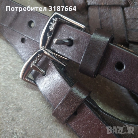 Raulf lauren polo кожен колан, снимка 6 - Колани - 53691835