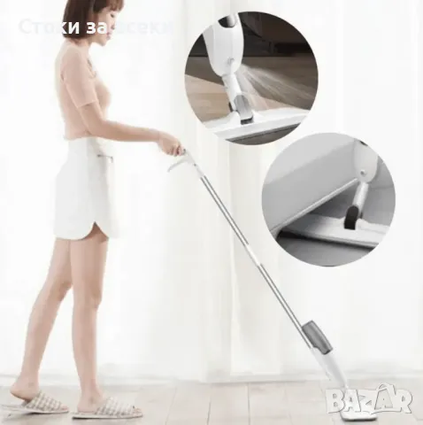 Почистващ и дезинфекциращ плосък спрей моп, снимка 1