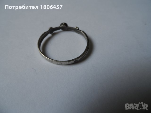 сребърен пръстен Д, снимка 3 - Пръстени - 42046671