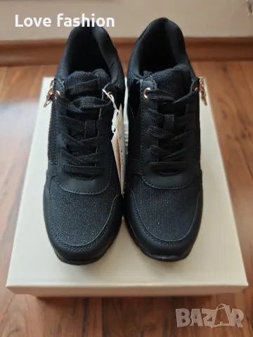 Черни маратонки тип сникърси, снимка 3 - Маратонки - 47487198