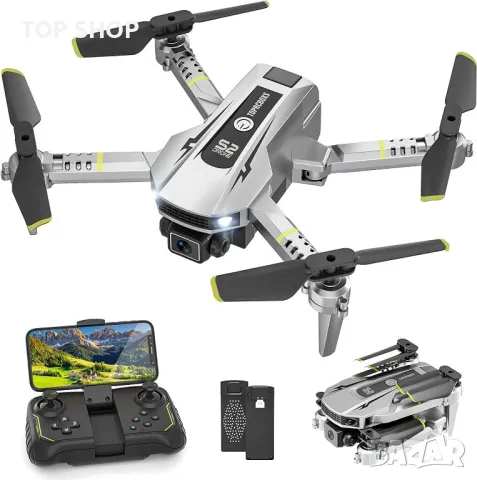 Мини дрон TOPRCBOXS S2 с 1080P HD камера и две батерии