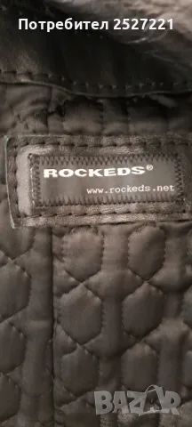 Кожено яке с  подплата Rockeds, снимка 6 - Якета - 48258176