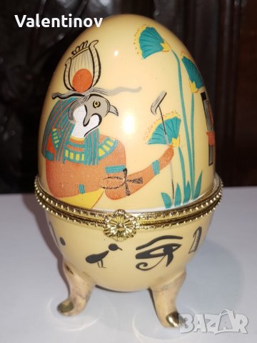 Порцеланово яйце в стил Феберже , снимка 1 - Декорация за дома - 44292686