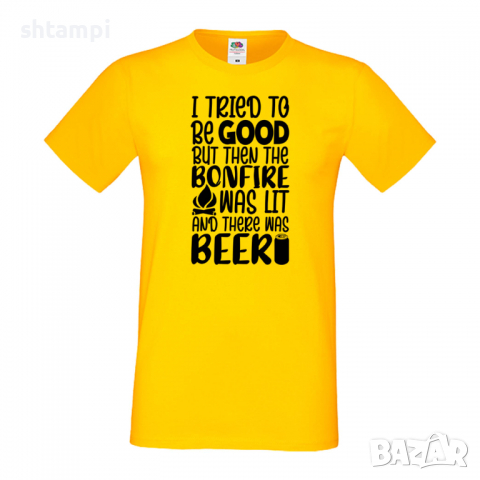 Мъжка тениска I Tried To Be Good But There Was Beer,Бира,Бирфест,Beerfest,Подарък,Изненада,Рожден Де, снимка 8 - Тениски - 36378026