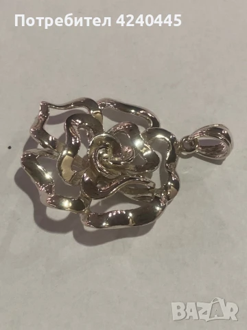 Сребърна висулка, снимка 2 - Колиета, медальони, синджири - 50458237