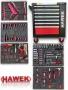 Професионален Шкаф с Инструменти HAWEK 261 части 5 пълни чекмеджета и 2 празни, снимка 1