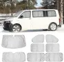 Вътрешни сенници за VW T5/T6, комплект 8 броя от черен плат Oxford, снимка 1