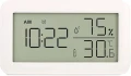Термометър , хигрометър  будилник, LCD дисплей Seprendi (бял или черен), снимка 1