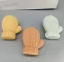 3D Вълнена ръкавица Силиконов молд форма за свещи гипс сапун , снимка 5