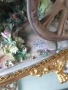 Capodimonte скулптура 45см/Каподимонте стара голяма порцеланова фигура-композиция/карета-любовници, снимка 17
