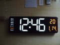 Огромен електронен стенен часовник DS-6626, с термометър и дистанционно, снимка 9