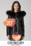 ПРОМО 🍊 GIORGIO PARIS cuirs et fourrures 🍊 Черно кожено дамско яке нов с етикети, снимка 1 - Якета - 16476876