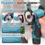 Мини акумулаторен ъглошлайф 12 V с 2 батерии, снимка 4