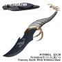 Декоративен нож - Scorpion Hunter Knife на декоративна стойка, снимка 2