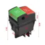 Двоен бутон ON/OFF 12V/24V 15A за панелен монтаж, снимка 2