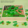 Дървена играчка Градински зеленчуци - Игра за улавяне на буболечки, снимка 6