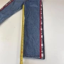 Дънки Levi's 501 странично лого висока талия  Big E размер 26, дължина до глезена., снимка 3